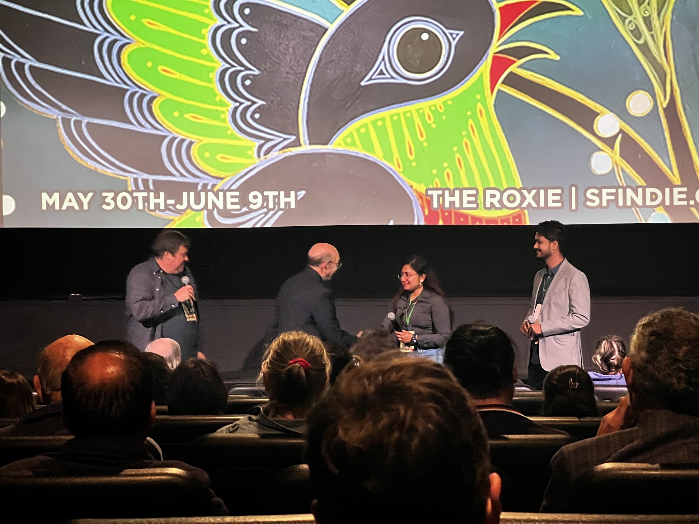 Ankita and Far from Home editor at SF DocFest