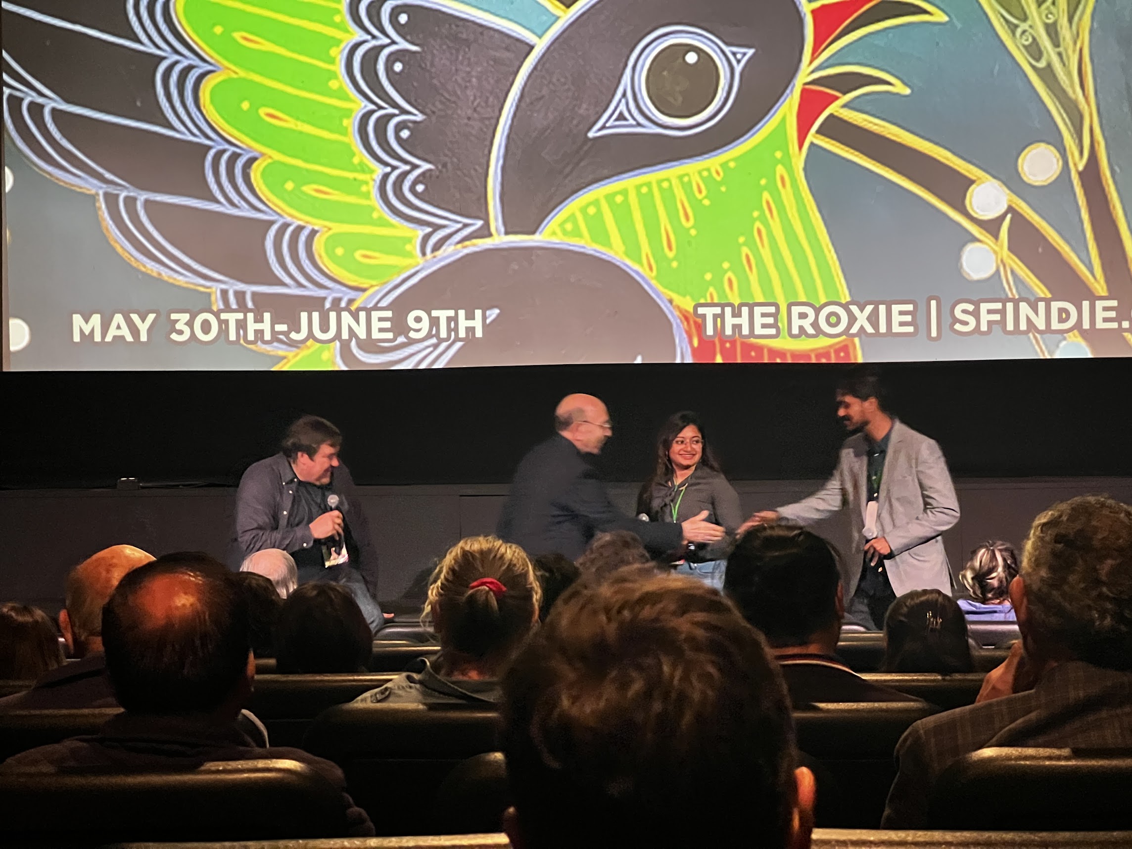 Ankita and Far from Home editor at SF DocFest